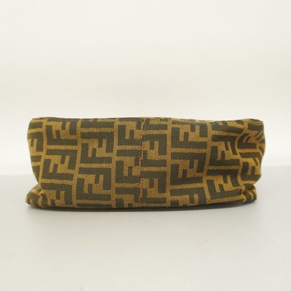 FENDI[3zc3916] Auth  Handbag Zucca Nylon Canvas Brown Silver metal - Picture 3 of 7